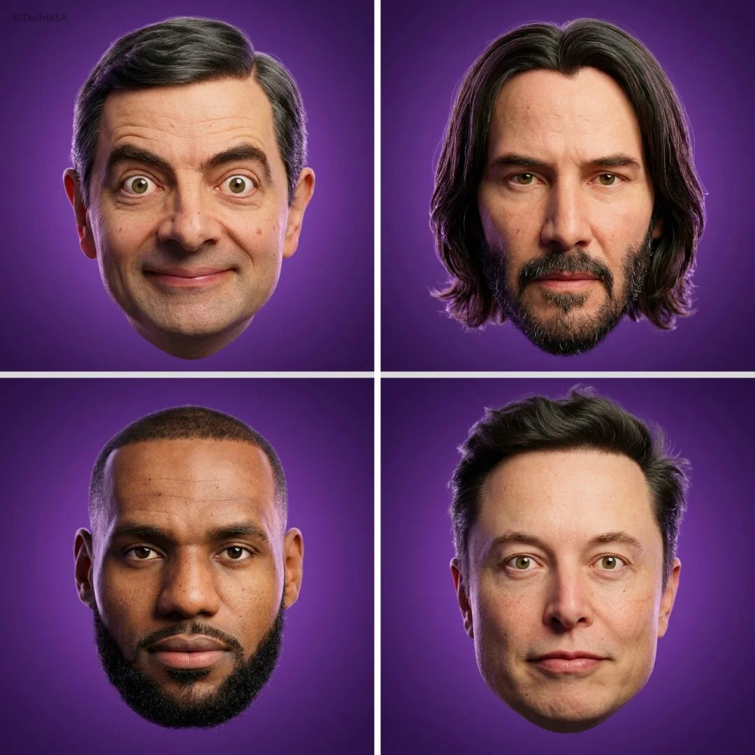 Ultra-detailed stylized 3D portrait using the provided