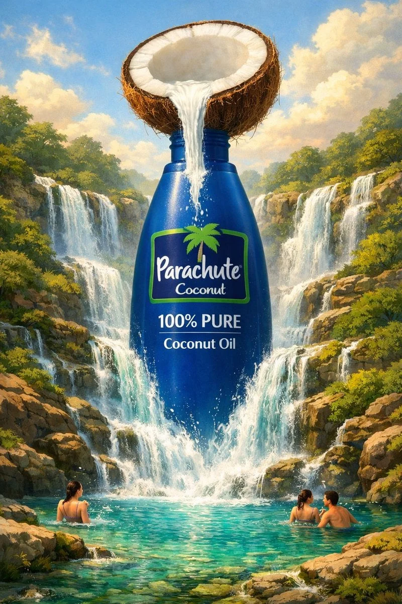 Surreal premium commercial illustration for BRAND NAME