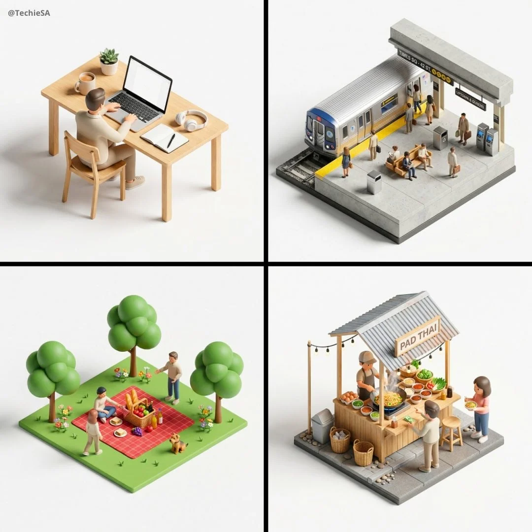 Create a 45 top-down isometric miniature 3D diorama of