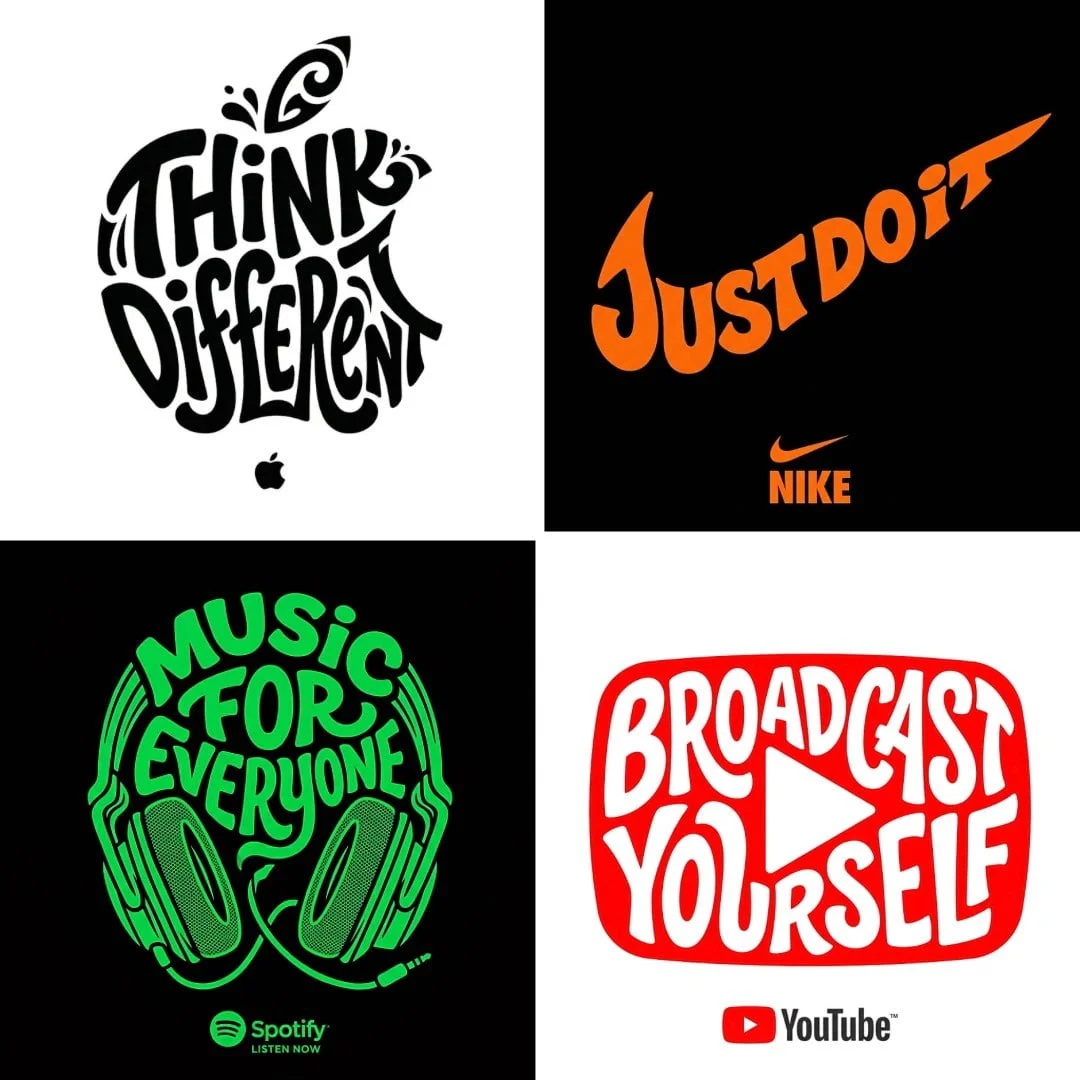 Create a typographic illustration shaped like a